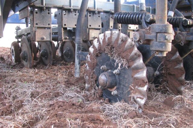 Triple disc of machine for agriculture